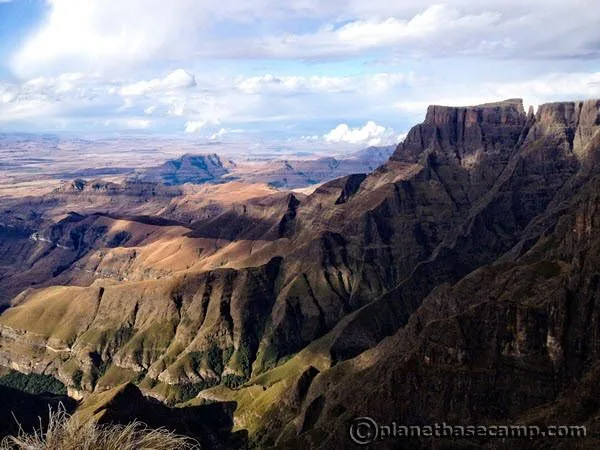 Sentinel Peak - View of Tugela Valley Below