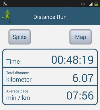 Distance Run App Screen Shot