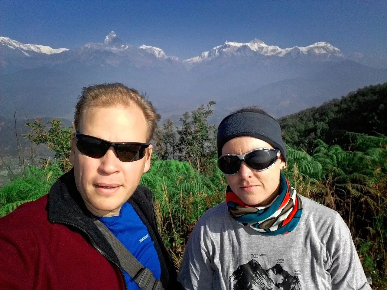 Hank and Lynne at Annapurna in Nepal